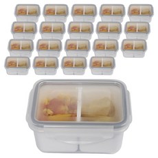 제오닉 나눔 찬통 2칸 450ml, 20개, 단품