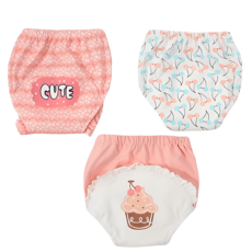 Vanibaby 幼兒學習褲 3件組, 蛋糕 多色, 1組