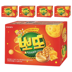 크라운 뽀또 치즈타르트, 161g, 5개