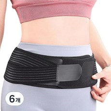 휴다온 골반 밴드 벨트 블랙, 6개