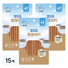 엘더리펫 강아지 엘더리 져키 간식, 황태, 100g, 15개