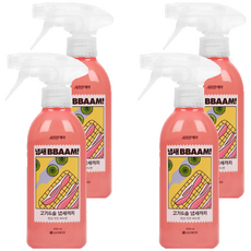 샤프란 케어 냄새뺌 섬유탈취제 방금 씻은 비누향 본품, 400ml, 4개