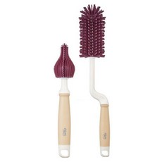 TGM 360旋轉2代矽膠奶瓶刷組 FDA認證材質, 紫色, 1組