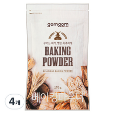 gomgom GomGom泡打粉, 4個, 170g