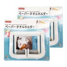 SJIAYP 紙巾架, 白色, 2個