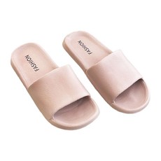 皮革紋Q彈拖鞋 Set 2雙 EVA輕量防水材質, 36~37, 乾燥玫瑰, 1組