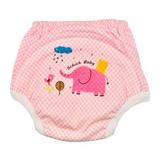 SCHICK 舒適 JB DESIGN 嬰幼兒學步內褲型尿褲, 大象粉, 1件