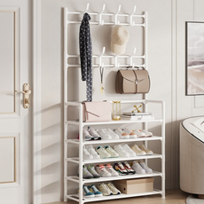 伊布布 5層多層鞋架 玄關衣帽架 收納櫃 一般款 80, 1個, 白色