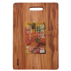 品木屋 原木砧板 木屋方型菜板 桃花心木, 1個, 中款, 36 x 24 x 2.3cm