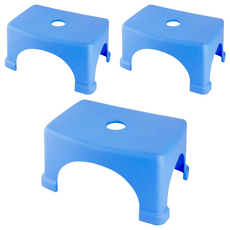 小Q椅 塑膠椅 Set 3, 顏色隨機, 1組