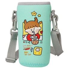 Wezzle 水壺袋 隨行杯套 附背帶, 1個, 綠色