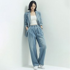 Paperments Jening 水洗丹寧風西裝外套兩件式套裝 13944