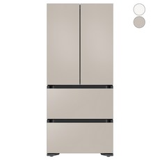 [색상선택형] 삼성전자 BESPOKE 김치플러스 키친핏 420L 4도어 냉장고 방문설치, RQ42C94B2AP