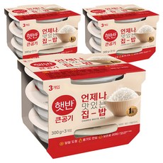 햇반 큰공기, 300g, 9개