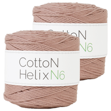 쎄비 코튼 헬릭스 N6 뜨개실 150g, 620 샌드핑크, 2개