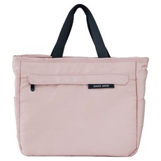 메이크미 데일리 휴대용 방수 얼룩방지 보온보냉 도시락 가방, Pink, 1개