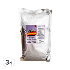 코포리바 스페니쉬 슬라이스 블랙 올리브 파우치, 3개, 1.6kg