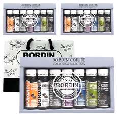 보르딘 미니 콜드브루 더치커피 원액 7종 세트 + 쇼핑백, 3세트