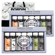 보르딘 미니 콜드브루 더치커피 원액 7종 세트 + 쇼핑백, 2세트