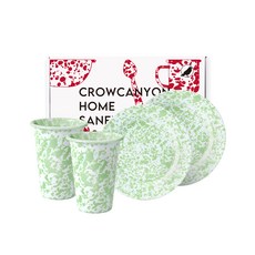 크로우캐년홈 플랫 플레이트 2p + 텀블러 2p 세트, 민트마블, 1세트