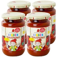 쯔베르겐비제 유기농 어린이 토마토소스, 340ml, 4개