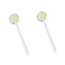 알로데 필링 스크럽 바디 샤워브러쉬, TYPE01 화이트, 2개입, 1개