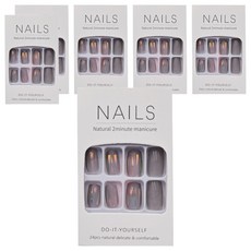 Paula's Nail 寶拉美甲 星月蝴蝶貓眼美甲貼片, CP89031 (中長底透), 6入