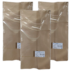 素簡無印牛皮平口抱袋 8號 50個, 單一顏色, 3包