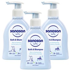 사노산 2.0 베이비 바스앤샴푸, 200ml, 3개