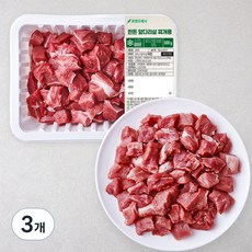 한돈 앞다리살 찌개용 (냉장), 500g, 3개
