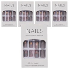 Paula's Nail 寶拉美甲 星月蝴蝶貓眼美甲貼片, CP89031 (中長底透), 5入