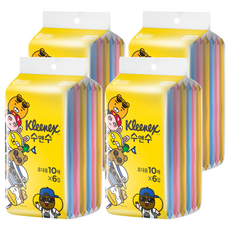 크리넥스 수앤수 실키소프트 카카오 물티슈 휴대용, 10개입, 24개