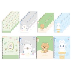 PENPIA 2000小學聽寫彈簧筆記本, 30個, 隨機出貨