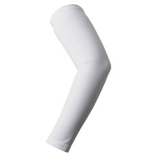 풀커버 슬림핏 팔뚝 엘보 보호대 암슬리브 화이트, 1개