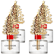 COCODOR 珂珂朵爾 燦金聖誕樹擴香瓶, White Musk 白麝香, 200ml, 4瓶