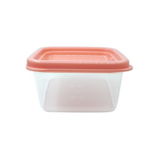 Bebelock 吸蓋儲存盒 120ml 蜜桃粉 韓國製造 可堆疊 收納方便, 8個