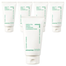 이니스프리 그린티 아미노 수분 클렌징폼, 5개