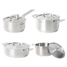 KimS COOK Prima Donna IH鍋具4件組, 1套, 單柄鍋 16cm + 雙耳鍋 20cm+  火鍋 24cm + 湯鍋 24cm, 混和色