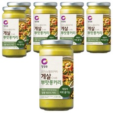 청정원 코코넛&옐로우커리 게살 뿌팟퐁커리소스, 360g, 6개