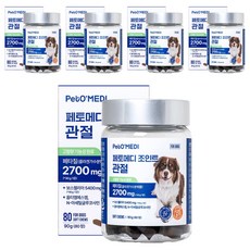 페토메디 강아지 조인트 영양제, 80정, 뼈/관절강화, 5개