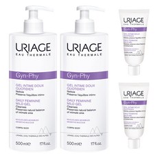 URIAGE 優麗雅 Gyn-Phy 日常溫和私密處潔膚凝膠 + 3ml, 2個, 500ml