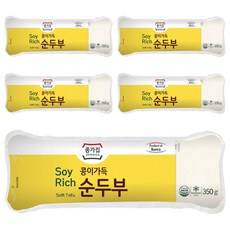 JONGGA 宗家府 火鍋專用嫩豆腐 獨特包裝更方便, 350g, 5包