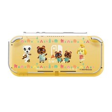 MAXGAMES 原廠 Lite 透明水晶殼 Nintendo Switch Lite 專用 動森 透明色, T3103, 動森 透明色 + 黃色, 1個