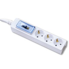 Elephantap 自動滅火高功率3孔延長線, 1個, 5m