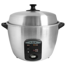 永新 11人份全機不鏽鋼電鍋 YS-101S，上蓋、內鍋、外鍋皆採用#304不鏽鋼材質