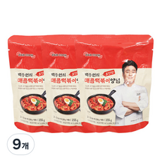 PAIK COOK 白鍾元辣炒年糕調味料, 155g, 9個