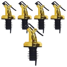 首爾包裝 J型倒油器油嘴, 5個, 亮金色