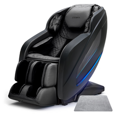 제스파 컴포르테 안마의자 + 전용 러그 세트 방문설치, ZPC2040, 무광 제트블랙, 브라운