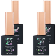 From the Nail Non Wipe Clear Gel Nail 10g, 透明, 4個