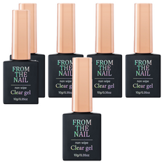 From the Nail Non Wipe Clear Gel Nail 10g, 透明, 6個